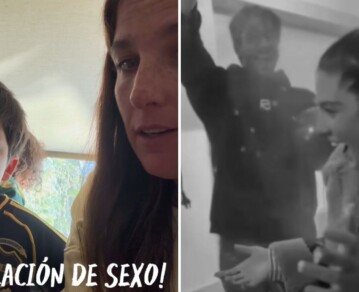 "Observen reacciones": Juana Repetto compartió la revelación de sexo de su tercer bebé