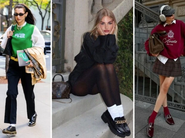 mocasines con medias-tendencias 2025- revista Gente