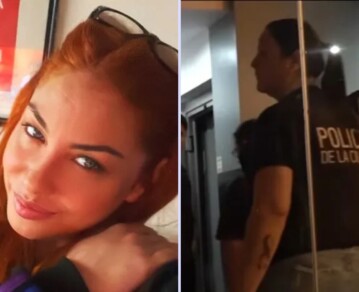 Así entró la Policía a la casa donde detuvieron al exnovio de Lourdes Fernández: el impactante video del operativo