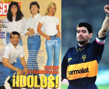El día en que Maradona cumpliría 65 años recordamos cuando volvió a Boca, posó para GENTE con el legendario mechón amarillo y nos confesó: “Si me gritan ‘ídolo’, me da vergüenza”