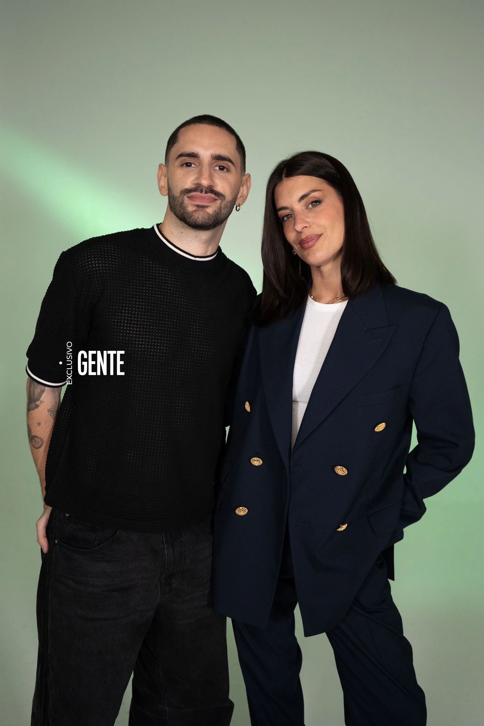 Dulceida junto a Fede Popgold, presentador de +GENTE.