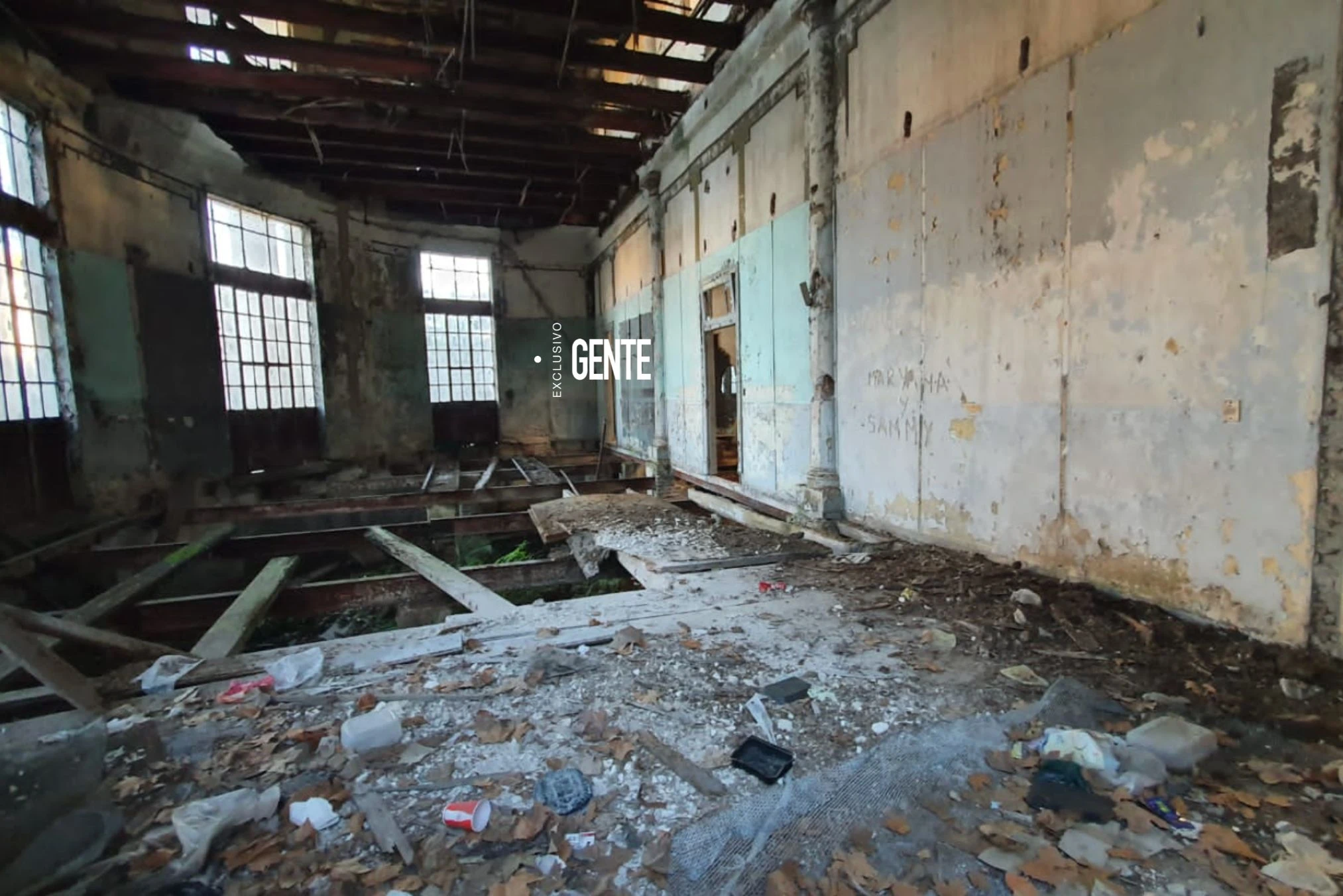 Las fotos aportadas por Mariela Blanco muestran el deterioro total que sufrió la estructura.