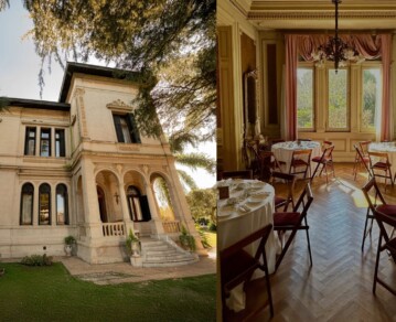 Cómo es el "café oculto" en un palacio "estilo Lago di Como" a 20 kilómetros del Obelisco: tardes de té, ópera y pizza italiana