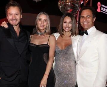 Benjamín Vicuña, Anita Espansandín, Pampita y Martín Pepa-gala solidaria-Revista Gente