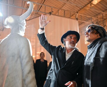 Una por una, cómo son las obras de arte de Jorge “Corcho” Rodríguez que presentó en un evento rodeado de famosos