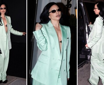 El disruptivo look sastrero de Lady Gaga en verde menta: las claves de sus mejores estilismos sartoriales