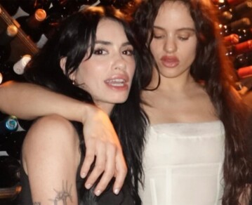 Las fotos del encuentro de Rosalía con Lali Espósito, Emilia Mermes y Úrsula Corberó en Buenos Aires