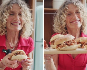 Bondiola braseada en 8 pasos: la receta de Maru Botana para unos sándwiches jugosos y perfectos