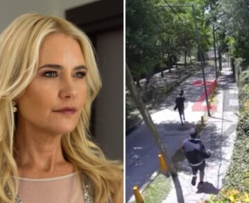 Se filtró un impactante video de la fuga de los ladrones que entraron a la casa de Valeria Mazza