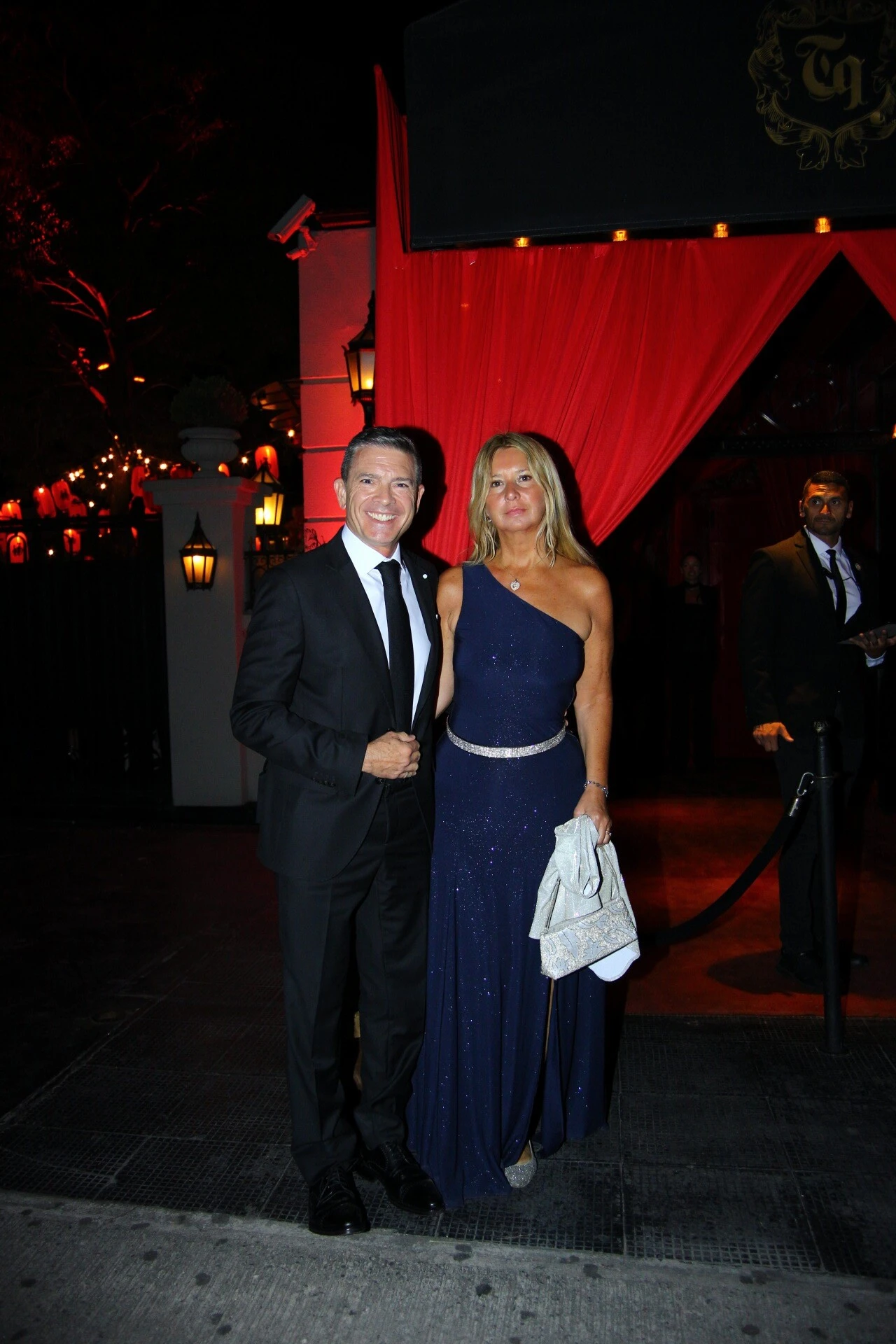 Pablo Rossi junto a su esposa. 