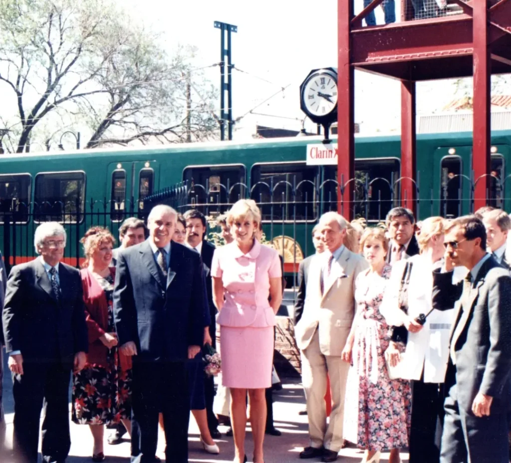El día que Lady Di visitó la estación del Tren de la Costa.