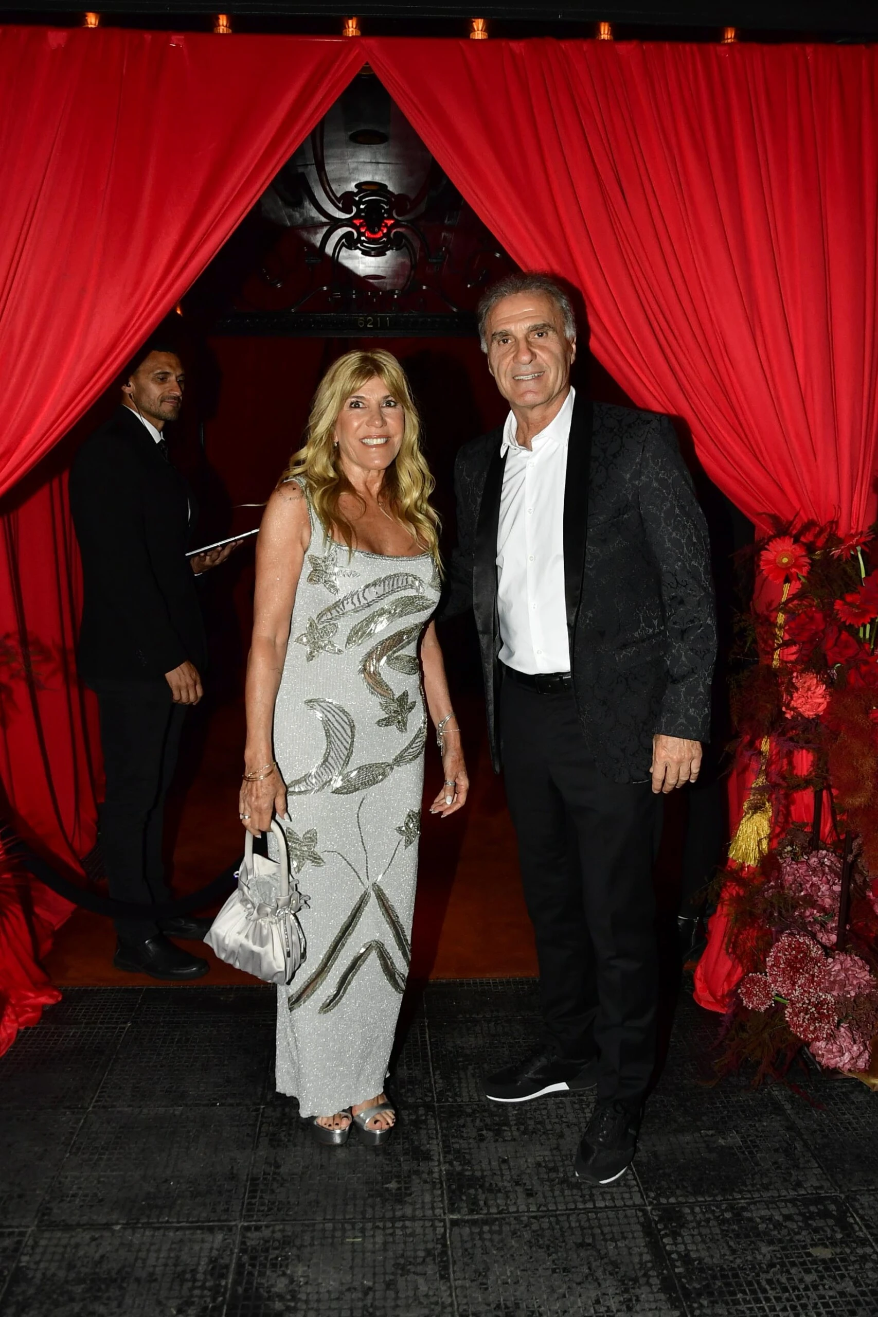 Oscar Ruggeri y su esposa. 