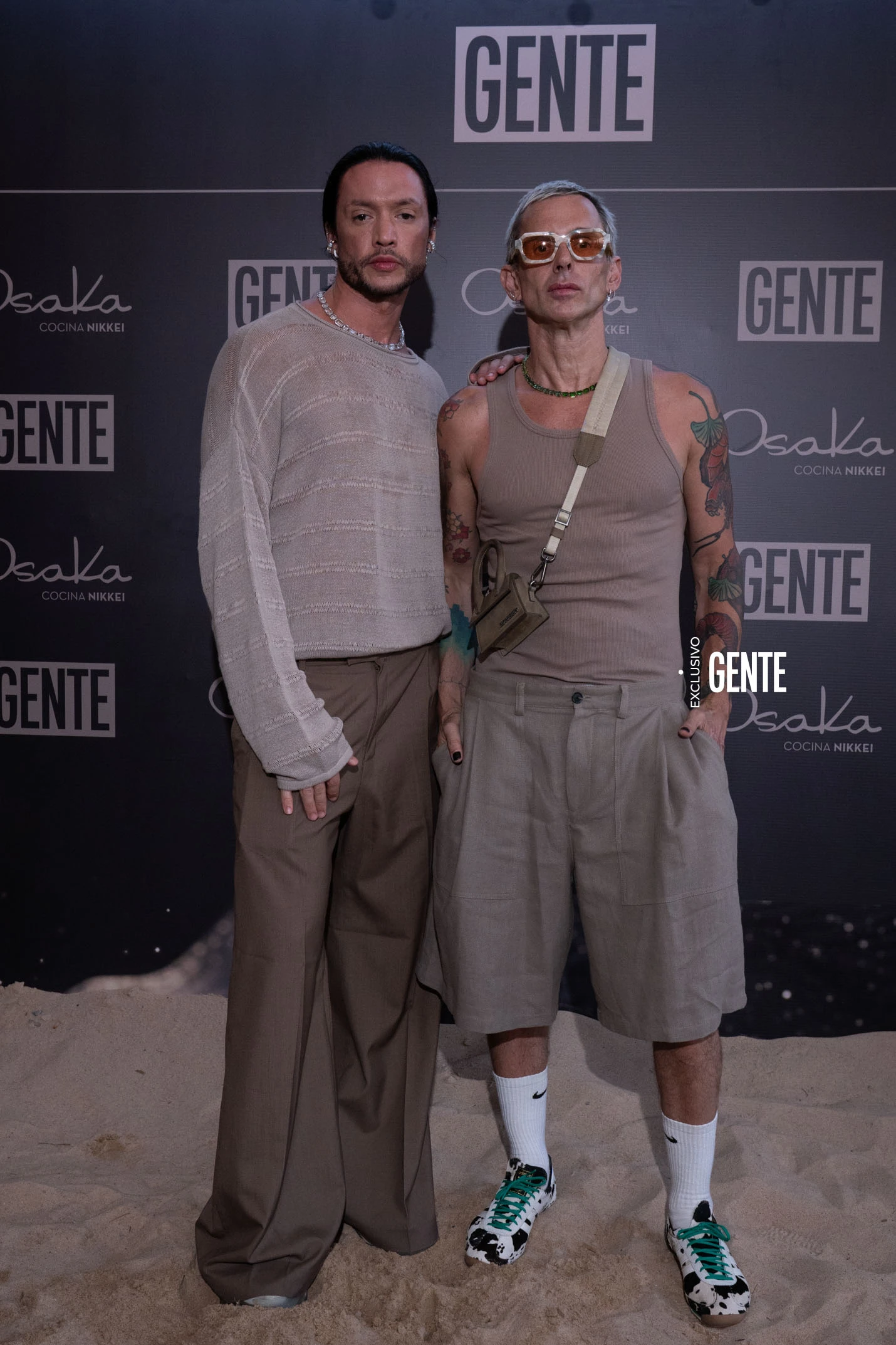 Los diseñadores Gustavo Pucheta y Fabián Paz.