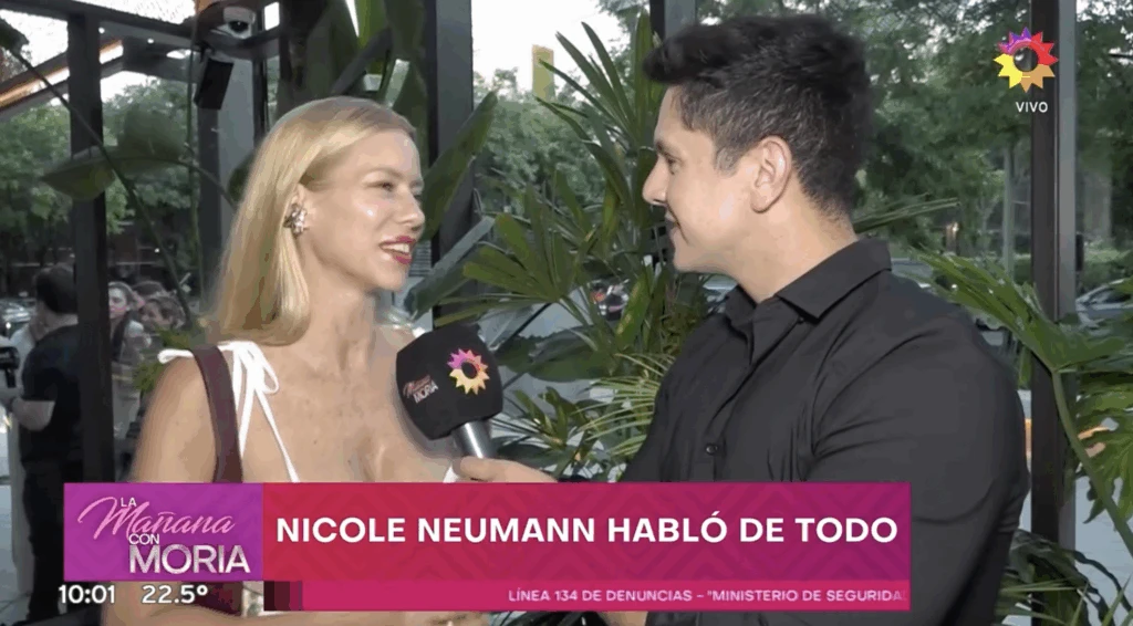 Nicole Neumann habló en el programa de Moria Casán.
