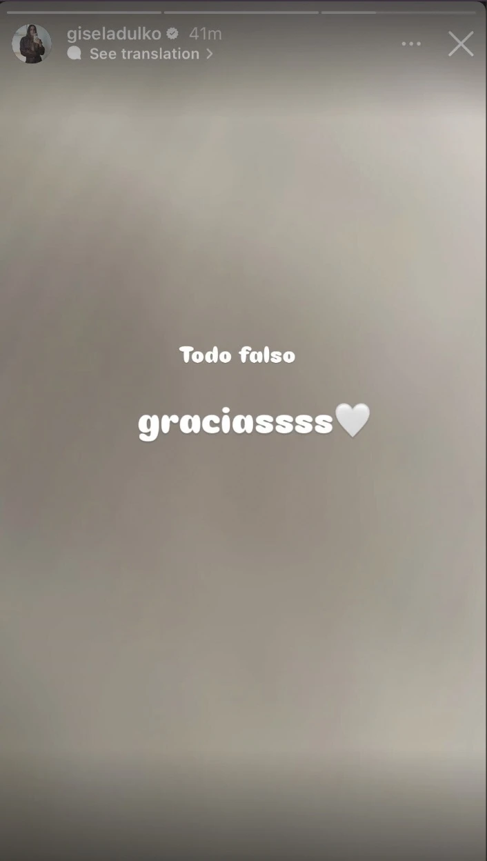 Así desmintió Gisela Dulko los rumores de romance con Moritán.