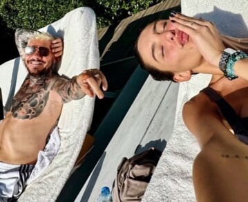 Las fotos del fin de semana de Marcelo Tinelli y su hija Juanita: pileta, atardecer y complicidad