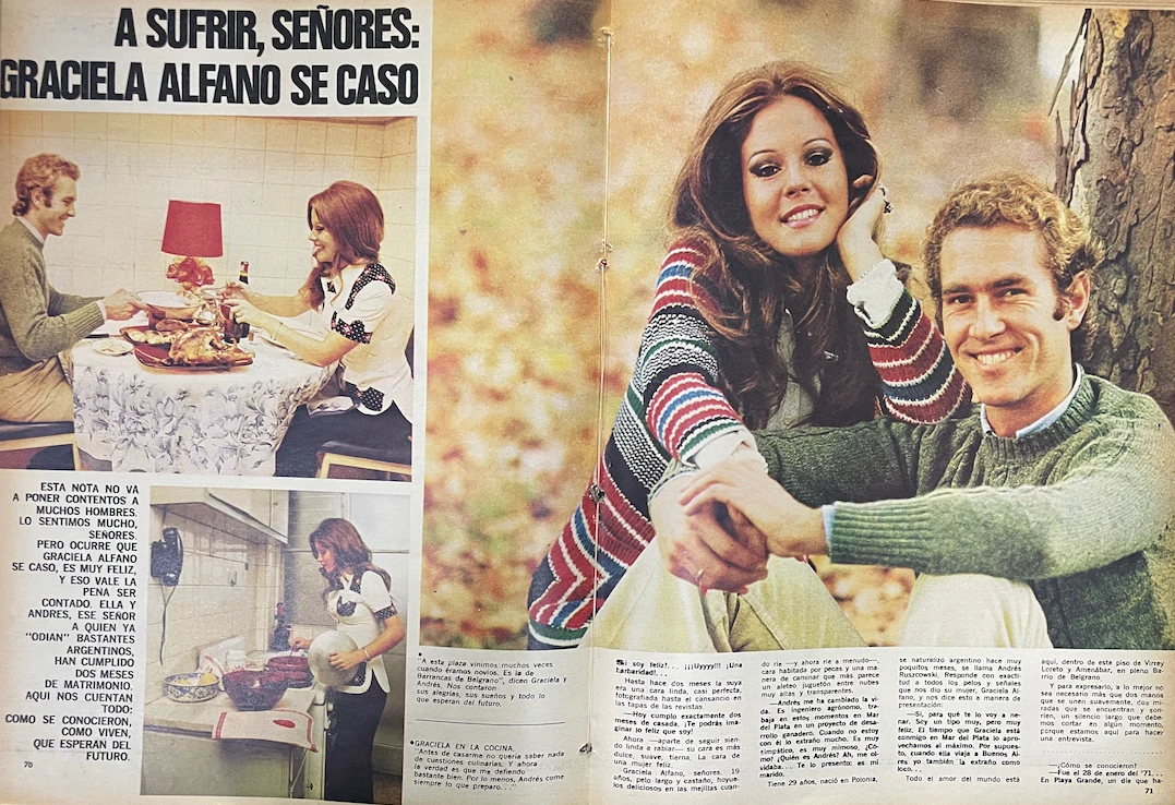 Graciela Alfano en Gente