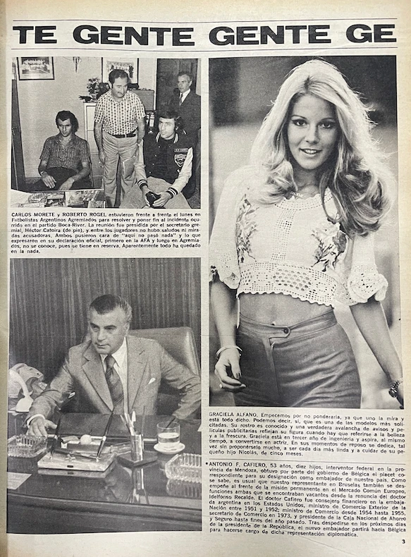 Graciela Alfano en Gente