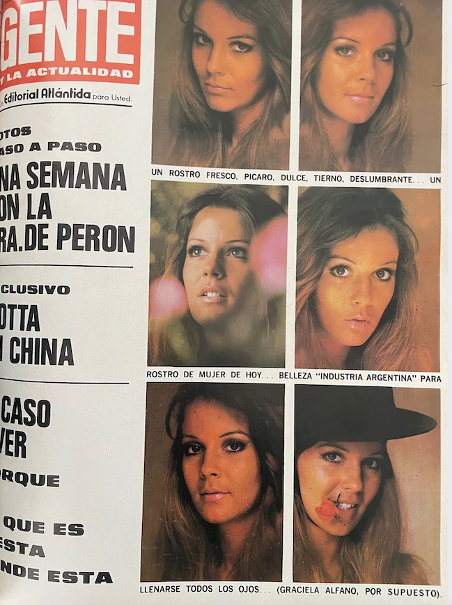 Graciela Alfano en Gente