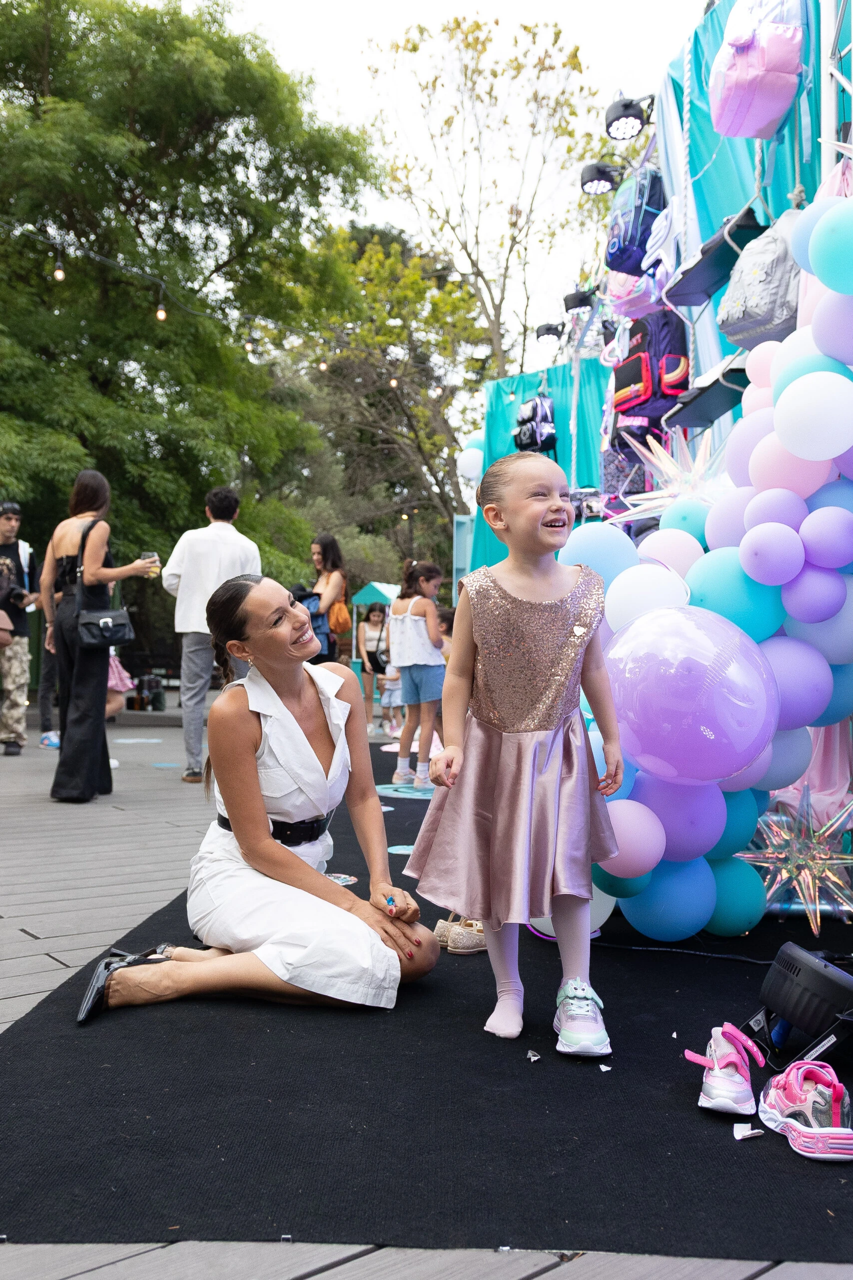 Pampita junto a Ana, su hija menor.