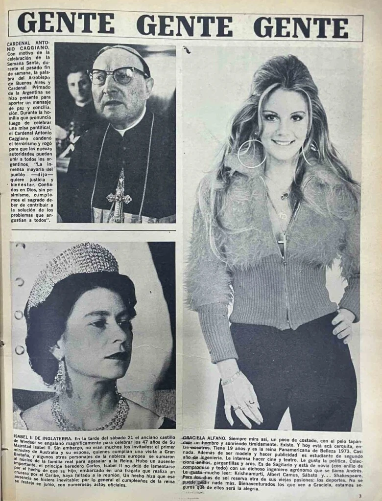 Graciela Alfano en Gente