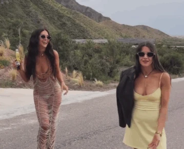 el blooper viral de Violeta Urtizberea y Zaira Nara en Mendoza