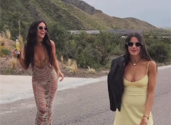 el blooper viral de Violeta Urtizberea y Zaira Nara en Mendoza