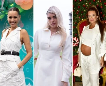 looks total white de pampita marta fort y camila homs