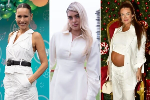 looks total white de pampita marta fort y camila homs