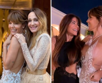 Verónica Lozano y Zulemita Menem brillaron con estilos opuestos en la boda de Titina Vázquez