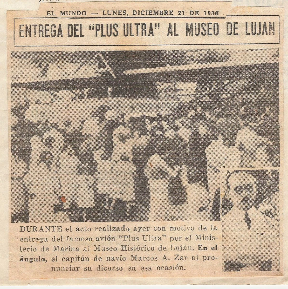 A 100 años del vuelo del Plus Ultra