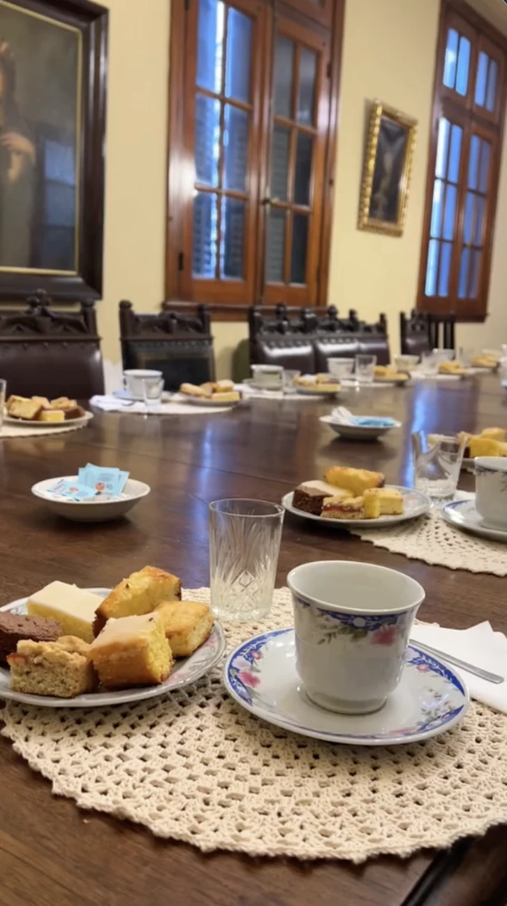Así se sirve la famosa merienda después de la visita guiada.