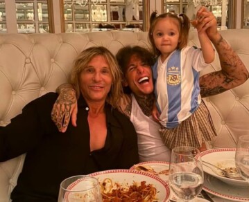 Las enternecedoras fotos del cumpleaños de Claudio Caniggia: “Ella con su abuelo Paul”