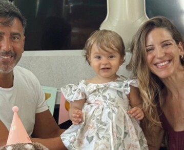 Así fue el emotivo primer cumpleaños de Amanda, la hija de Fede Hoppe y Maca Rinaldi