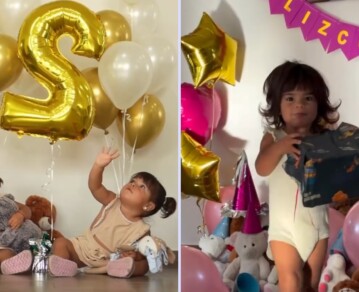 La enternecedora sorpresa de Daniela Celis y Thiago Medina a Laia y Aimé por sus 2 años