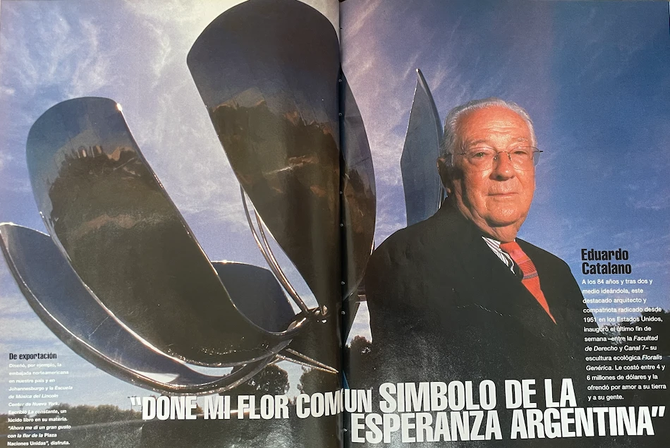Floralis Genérica y el arquitecto Eduardo Catalano 1.jpg