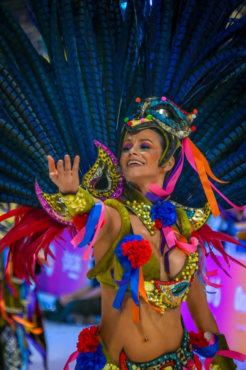 Evangelina, un ícono de la comparsa Papelitos. 