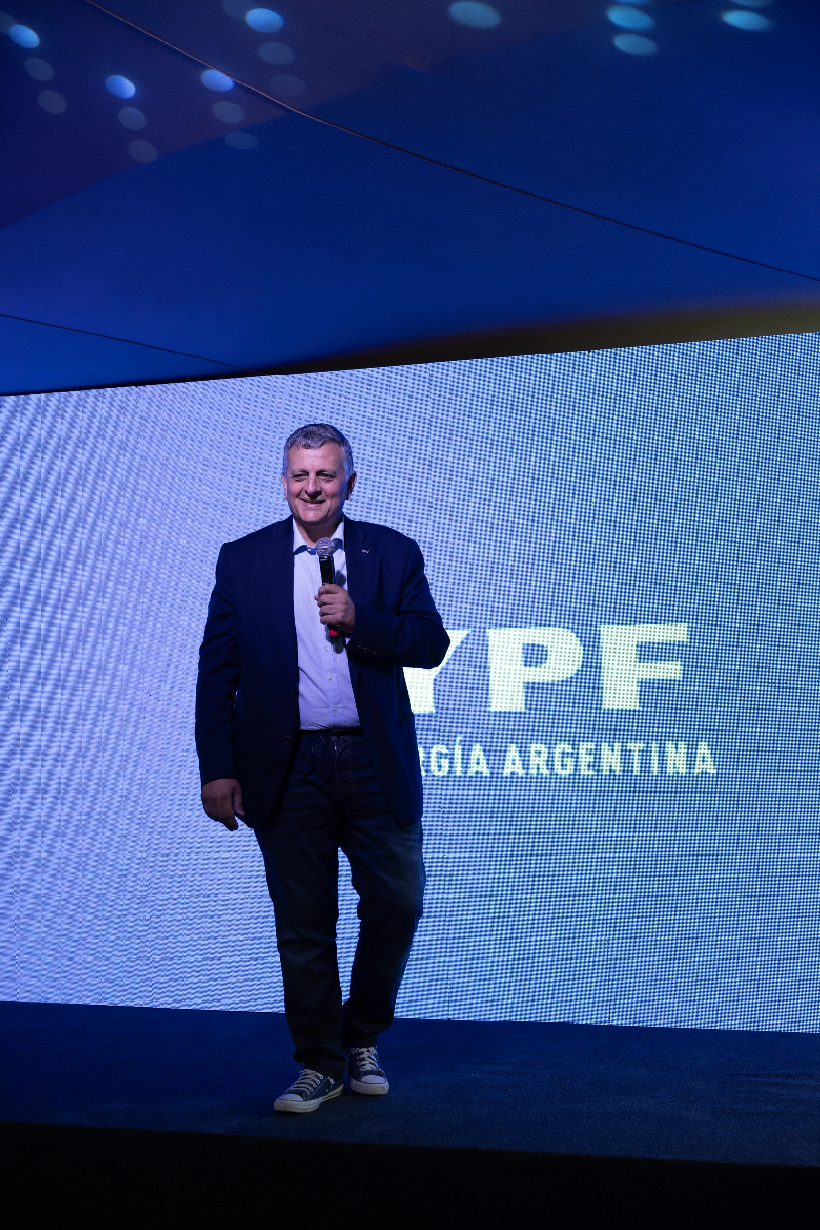 Horacio Marín, Presidente y CEO de YPF en la inauguración de la nueva estación móvil en Pinamar.