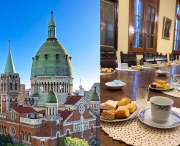 Cómo es el "café oculto" ubicado en la basílica con la segunda cúpula más alta de Buenos Aires: la experiencia de merendar en el comedor de la marquesa que la habitaba