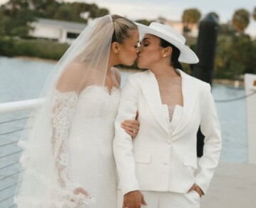 Las románticas fotos de la boda de Marta Vieira da Silva y Carrie Lawrence, dos leyendas del futbol femenino global