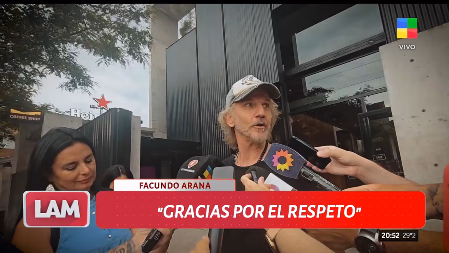 En el verano, Arana habló por única vez ante los medios tras conocerse la separación.