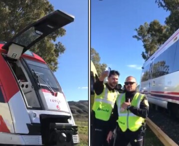 Otro tren chocó en España: las impactantes fotos del accidente