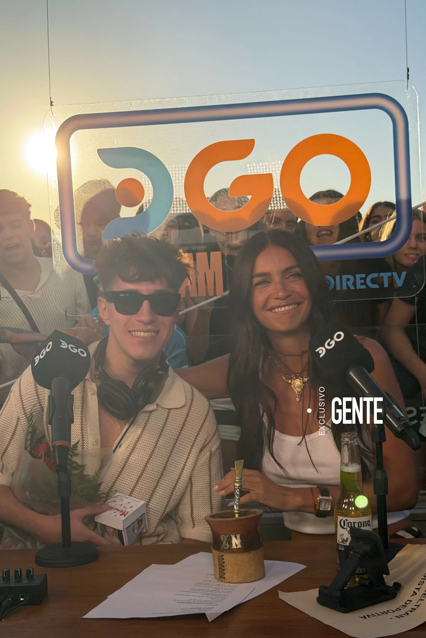 La visita de Bauletti al streaming que conduce Zaira Nara.