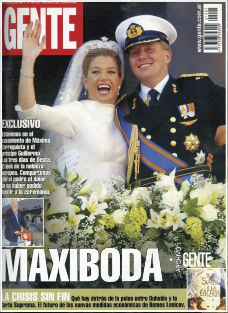 El casamiento de Máxima Zorreguieta el 2 de febrero de 2002