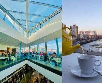 El café oculto en una terraza con vistas panorámicas de La Boca