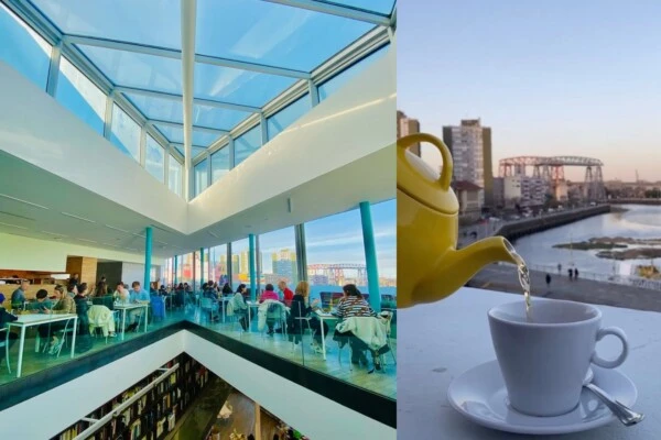 El café oculto en una terraza con vistas panorámicas de La Boca