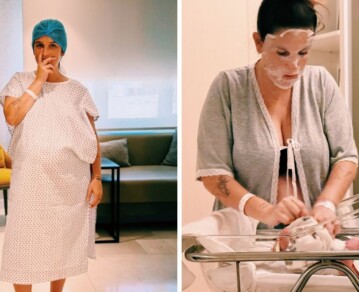 La foto con la que Juana Repetto mostro cómo Sebastián Graviotto la acompañó en el nacimiento de Timoteo