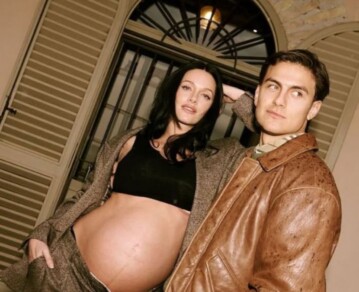 La producción de fotos estilo cinematográfico de Oriana Sabatini y Paulo Dybala en la recta final del embarazo