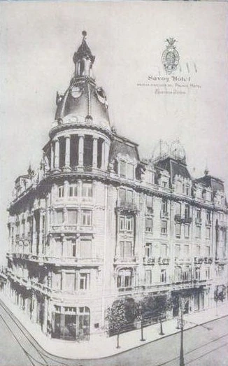 Así lucía el Hotel Savoy en 1915. 