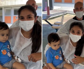 La señal de esperanza que compartió el papá de Felipe, el nene argentino diagnosticado con cáncer en Brasil